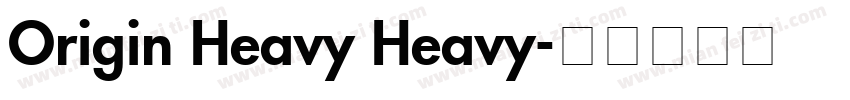 Origin Heavy Heavy字体转换